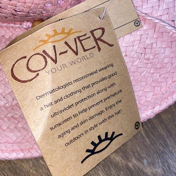 Co over pink straw cowboy hat new with tags - Picture 6 of 7